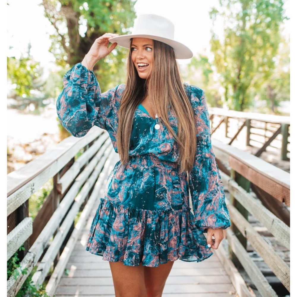 NWT BuddyLove Zozo Dress- Neptune